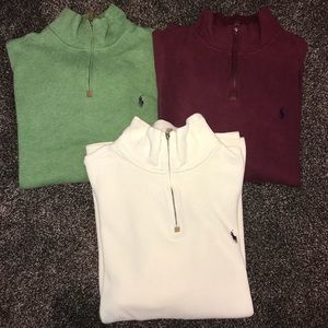 Men’s RL Polo long sleeve half zips